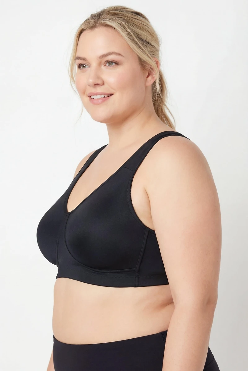 Comfort Choice Women's Wireless Microfiber T-Shirt Bra