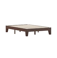 Merrick Lane Eduardo Platform Bed Frame, Solid Wood Platform Bed Frame With Slatted Support