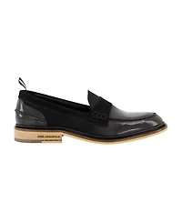 Karl Lagerfeld Paris Men's White Label Suede Penny Loafers