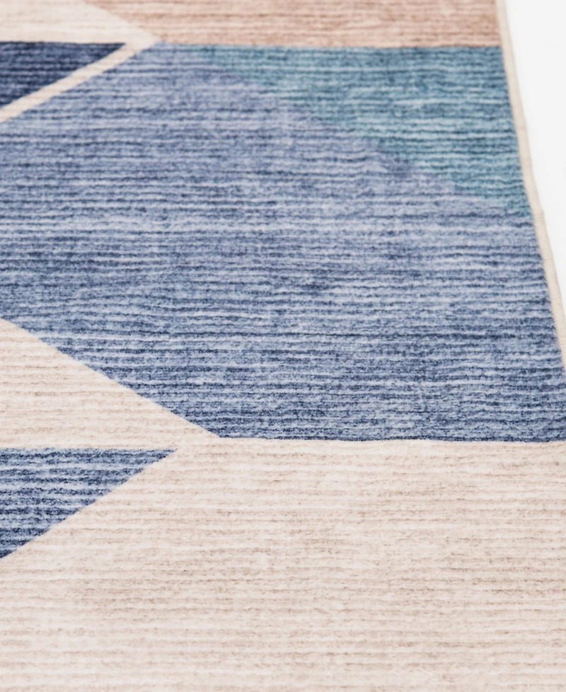 Mink Home Velvet Touch Washable Dev-001 7'6" x 9'6" Area Rug