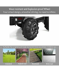 12V Electric Ride On Truck with Parental Remote Control and Led Lights