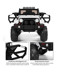 12V Electric Ride On Truck with Parental Remote Control and Led Lights