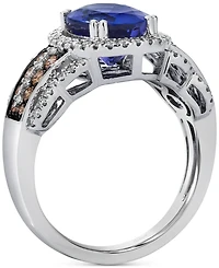 Le Vian Blueberry Tanzanite (2-1/2 ct. t.w.) & Diamond (5/8 Halo Statement Ring 14k White Gold (Also Available Rose or Ye
