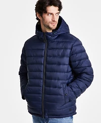 Hawke & Co. Men's Sherpa Lined Hooded Puffer Jacket