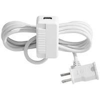 Tesler White Finish Cfl-led Plug-In Table Top Dimmer with Usb Port - Tesler