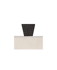 Mitchell Rustic Farmhouse Table Lamps 27" Tall Set of 2 with Usb Port Wood Oatmeal Tapered Rectangular Fabric Shade for Living Room Bedroom House