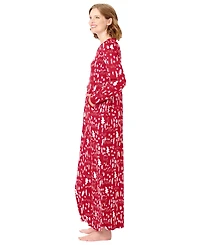 Dreams & Co. Women's Plus Long Printed Sleep Shirt