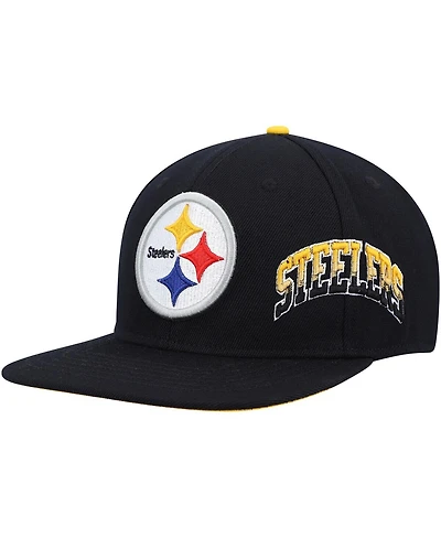 Pro Standard Men's Black Pittsburgh Steelers Hometown Snapback Hat
