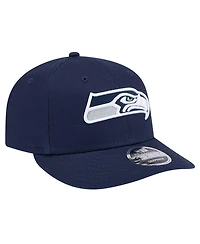 New Era Men's College Navy Seattle Seahawks Main Low Profile 9FIFTY Snapback Hat