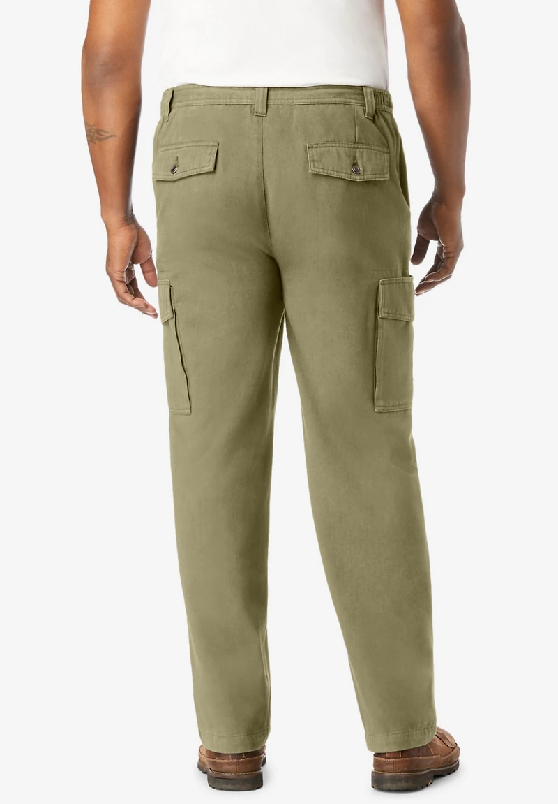 Boulder Creek Big & Tall by KingSize Renegade Side-Elastic Waist Cargo Pants