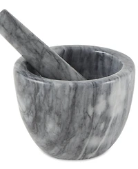 Rsvp International Gray Marble Mortar Pestle Set