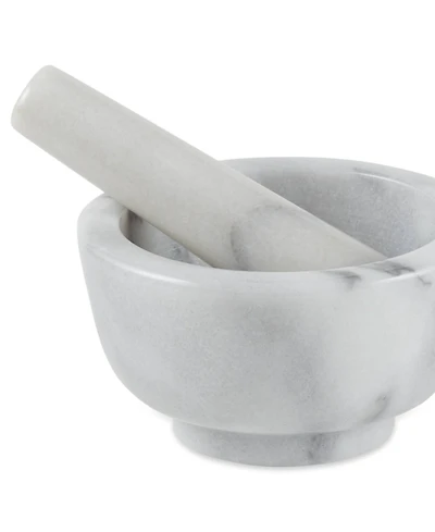 Rsvp International White Marble Mortar Pestle Set