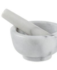 Rsvp International White Marble Mortar Pestle Set