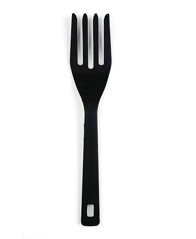 Rsvp International Silicone Coated Steel 11" x 2.25" Ela Series Black Fork
