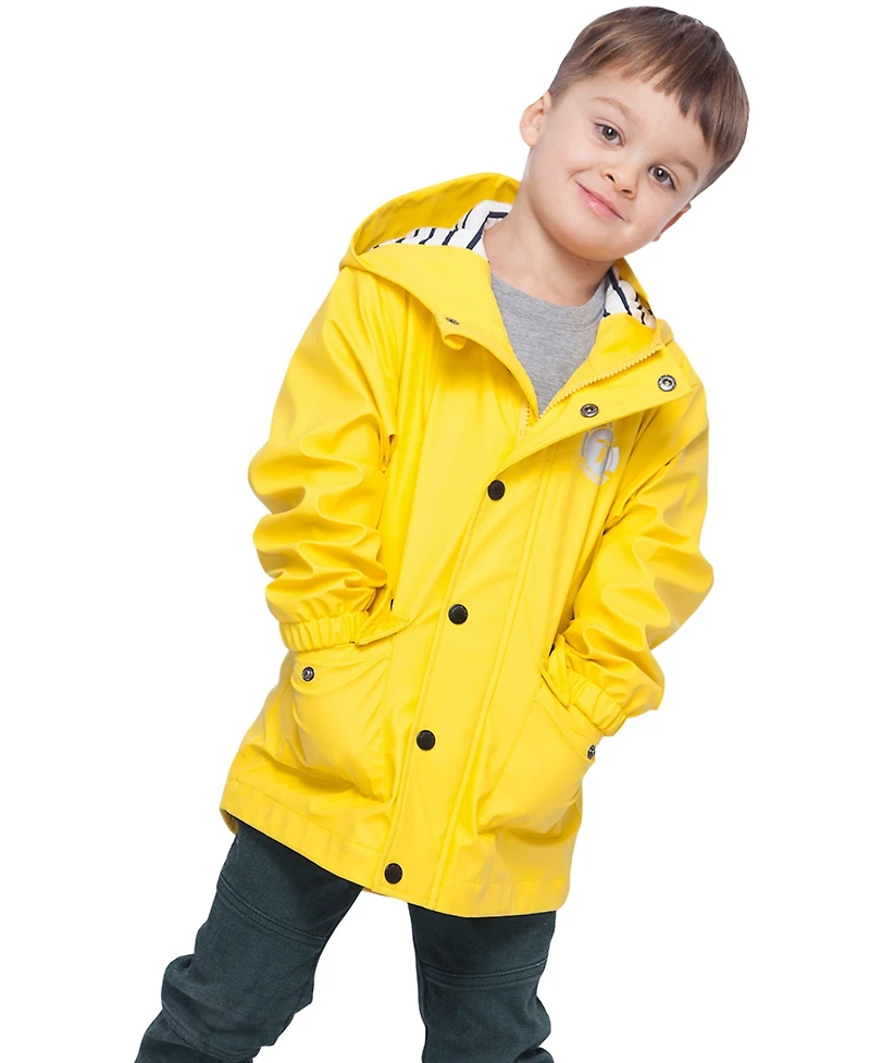 Rokka&Rolla Boys Waterproof Rain Coats Rubberized Jackets
