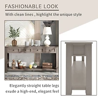 Streamdale Multifunctional Console Table w/ Drawers & Shelf