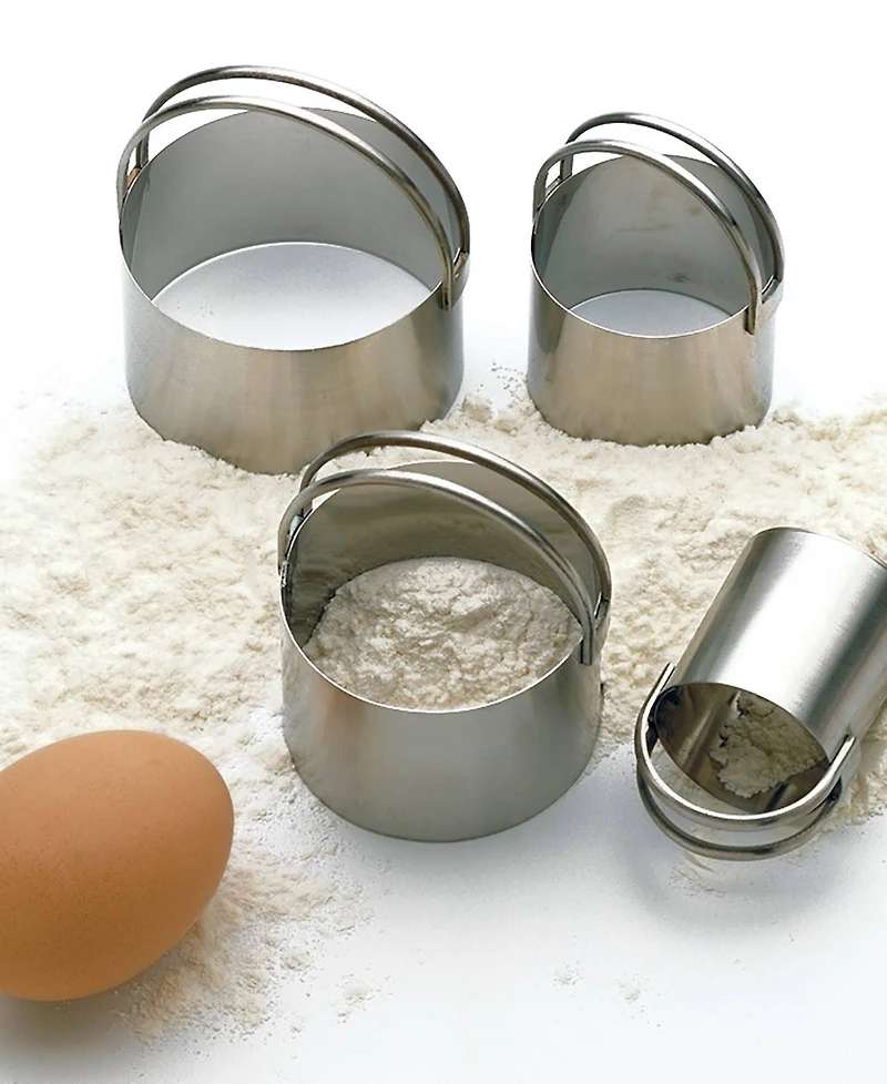 Rsvp International Endurance 4 Piece Round Nesting Biscuit Cutters Set