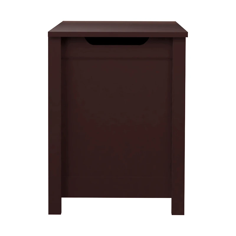 Streamdale Wooden Toy Storage Box with Safety Lid (Dark Brown)