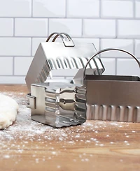 Rsvp International Endurance 4 Piece Square Rippled Biscuit Cutters