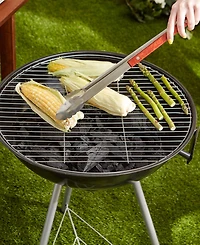 Rsvp International Stainless Steel Rosewood Bbq 19" Tongs