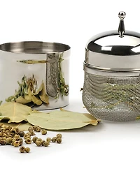 Rsvp International Stainless Steel 3" x 3" x 4" Floating Spice Ball