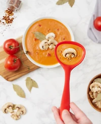 Rsvp International Silicone Coated Steel 11x3.5" Ela Series Red Ladle