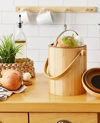 Rsvp International Endurance Wood 3.25 Quart Compost Pail Set
