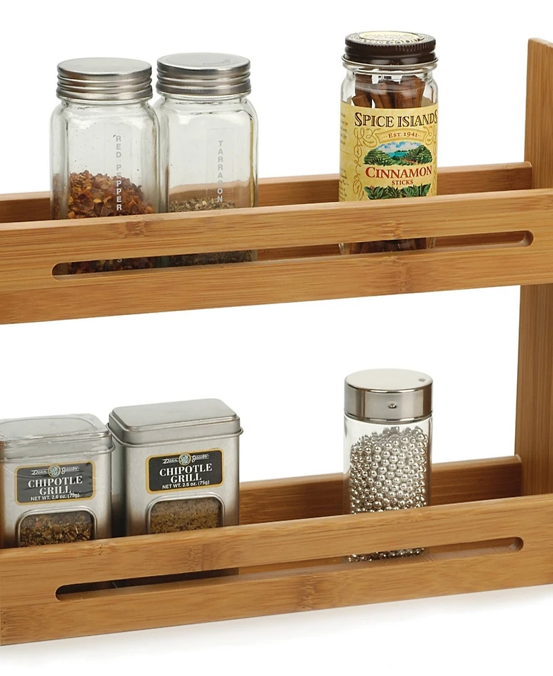 Rsvp International Wood 12" x 2.75" x 10.25" Spice Rack jars not included