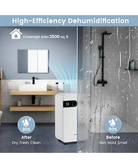 Dehumidifier for Home Basement Portable 32 Pints with Sleep Mode up to 2500 Sq. Ft