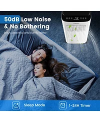 6000 Btu (9000 Btu Ashar) Portable Air Conditioner 3-in-1 Ac Unit with Cool Dehum Fan Sleep Mode
