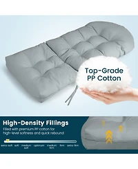 Patio Adirondack Chair Cushion High Back Fade Resistant 5'' Seat Pad Outdoor