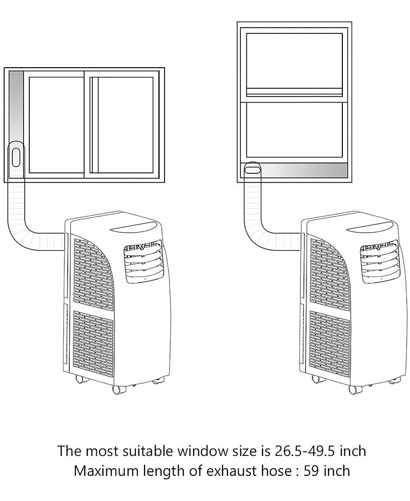5500 Btu (8000BTU Ashrae) Portable Air Conditioner & Dehumidifier Function Remote