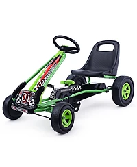 4 Wheels Kids Ride On Pedal Powered Bike Go Kart Racer Car Outdoor Play Toy