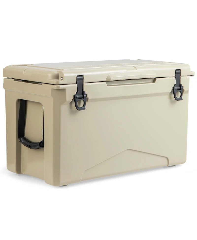 Costway 50 Qt Rotomolded Cooler Portable Ice Chest Ice Retention for 5-7 Days