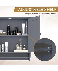 Wall Mounted Bathroom Medicine Cabinet Storage Cupboard