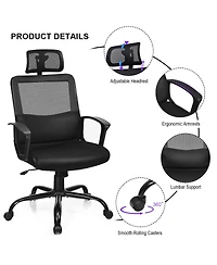 Mesh Office Chair High Back Ergonomic Swivel Chair