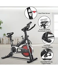 Indoor Cycling Stationary Bike Silent Belt Drive Adjustable