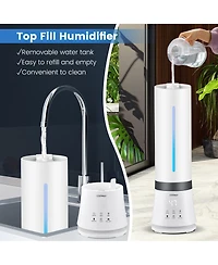 Humidifier for Large Room 9L Warm & Cool Mist Top Fill Ultrasonic Air Vaporizer