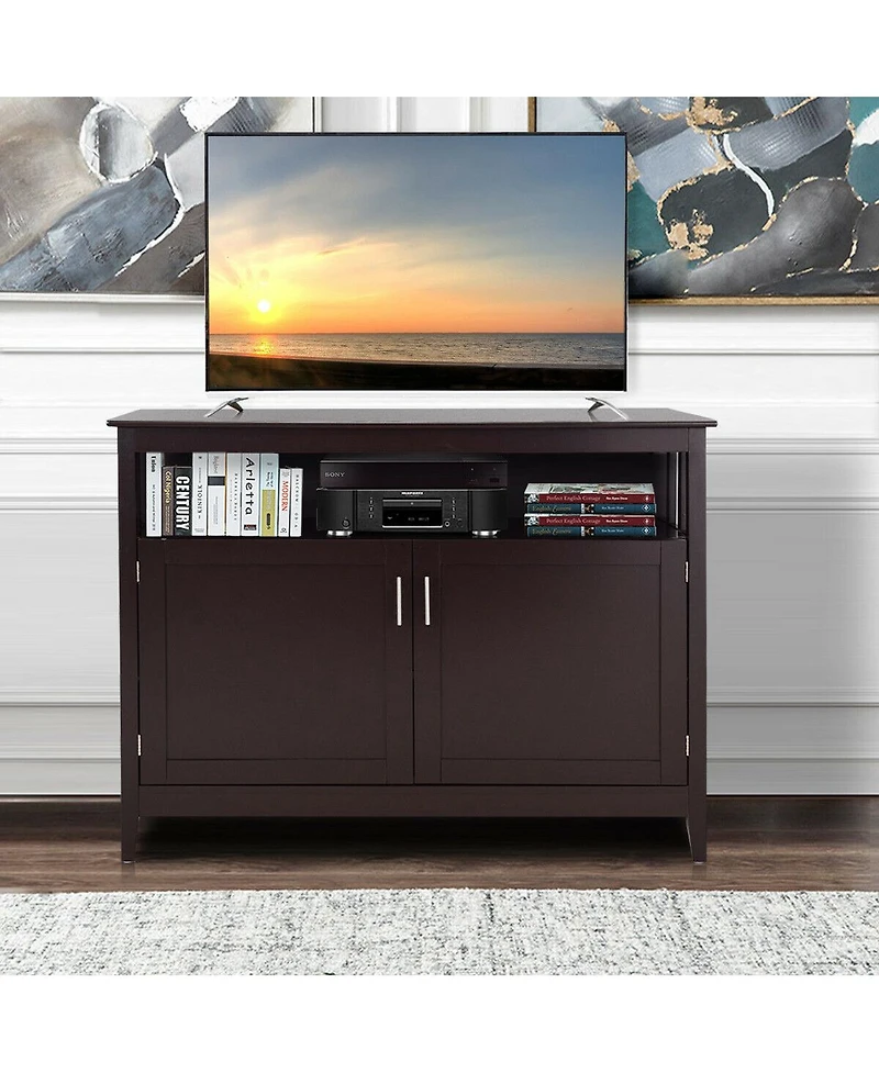 Modern Kitchen Storage 36" Height Cabinet Buffet Server Table