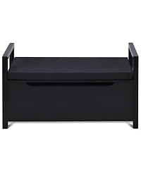 Shoe Bench Storage Rack Cushion Seat Ottoman Bedroom Hallway Entryway