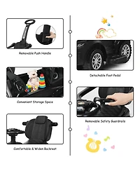 Costway 3 1 Ride on Push Car Toddler Stroller Sliding w/Music