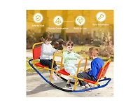 Slickblue Outdoor Kids Seesaw Swivel Teeter for 3 to 8 Years Old