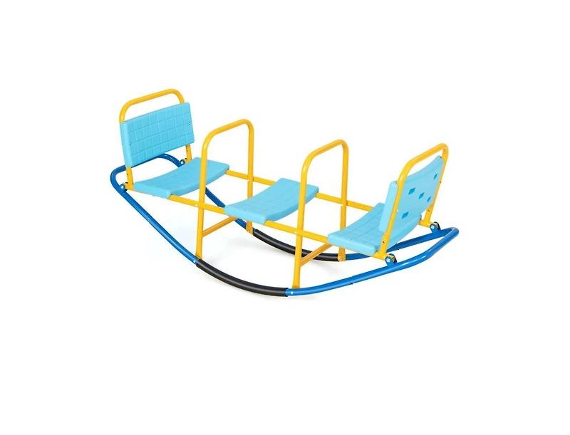 Slickblue Outdoor Kids Seesaw Swivel Teeter for 3 to 8 Years Old