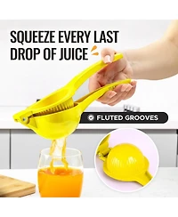 Premium Quality Metal Orange Squeezer, Citrus Juicer, Manual Press for Extracting the Most Juice Possible