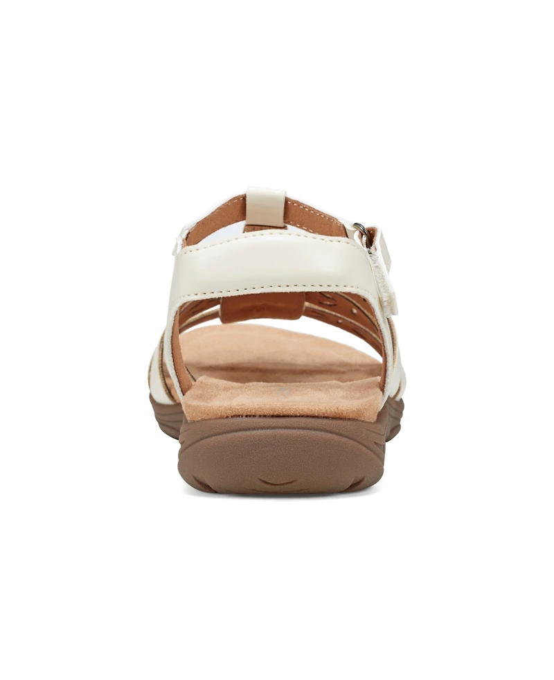 Easy Spirit Women's Luisa Round Toe Strappy Flat Sandals