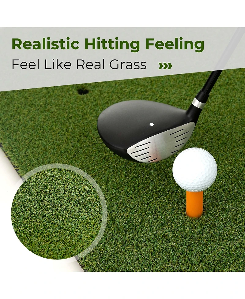 5 x Ft Golf Hitting Mat Artificial Indoor Outdoor Turf Golf Training Mat mm