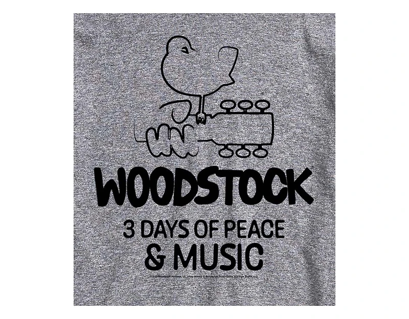Hybrid Apparel Woodstock 3 Days Of Peace And Music Men's Short Sleeve Tee