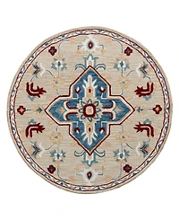 Closeout! Lr Home Rochelle Rug- 7'3"x7'3" Round Area Rug