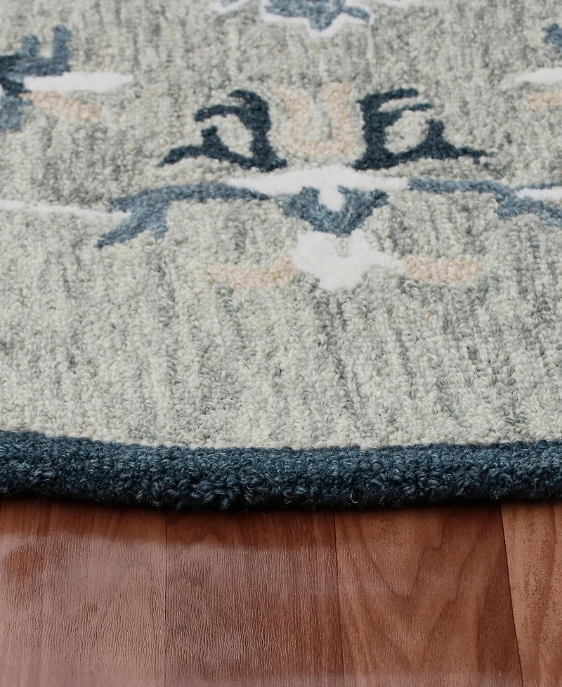 Closeout! Lr Home Rochelle Rug-134 7'3"x7'3" Round Area Rug