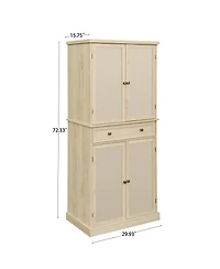Streamdale 4-Door Cabinet with Drawer and Adjustable Shelves